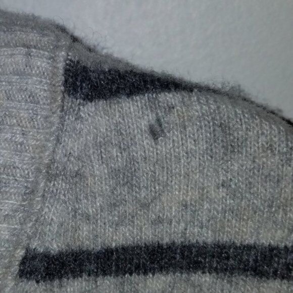 Sweater Banana Republic Hood Hooded Gray Grey Striped Women's WOMAN'S Small - Picture 8 of 10